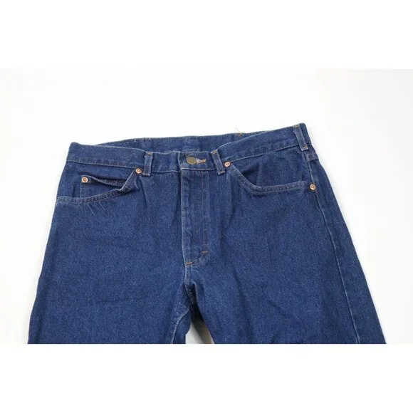 Vintage 90s Lee Mens Size 32x36 Faded Straight Leg Denim Jeans Blue Cotton USA